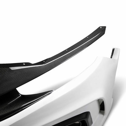 TT-Style Fiberglass/Carbon Fiber Front Bumper For 2016-2021 Honda Civic 4 Dr