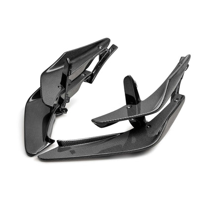 Carbon Fiber Front Bumper Canards For 2023-2025 Honda Civic Type R