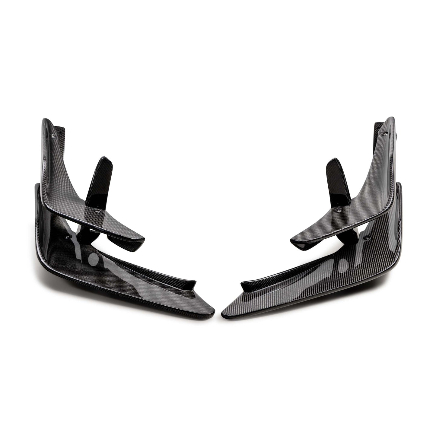 Carbon Fiber Front Bumper Canards For 2023-2025 Honda Civic Type R