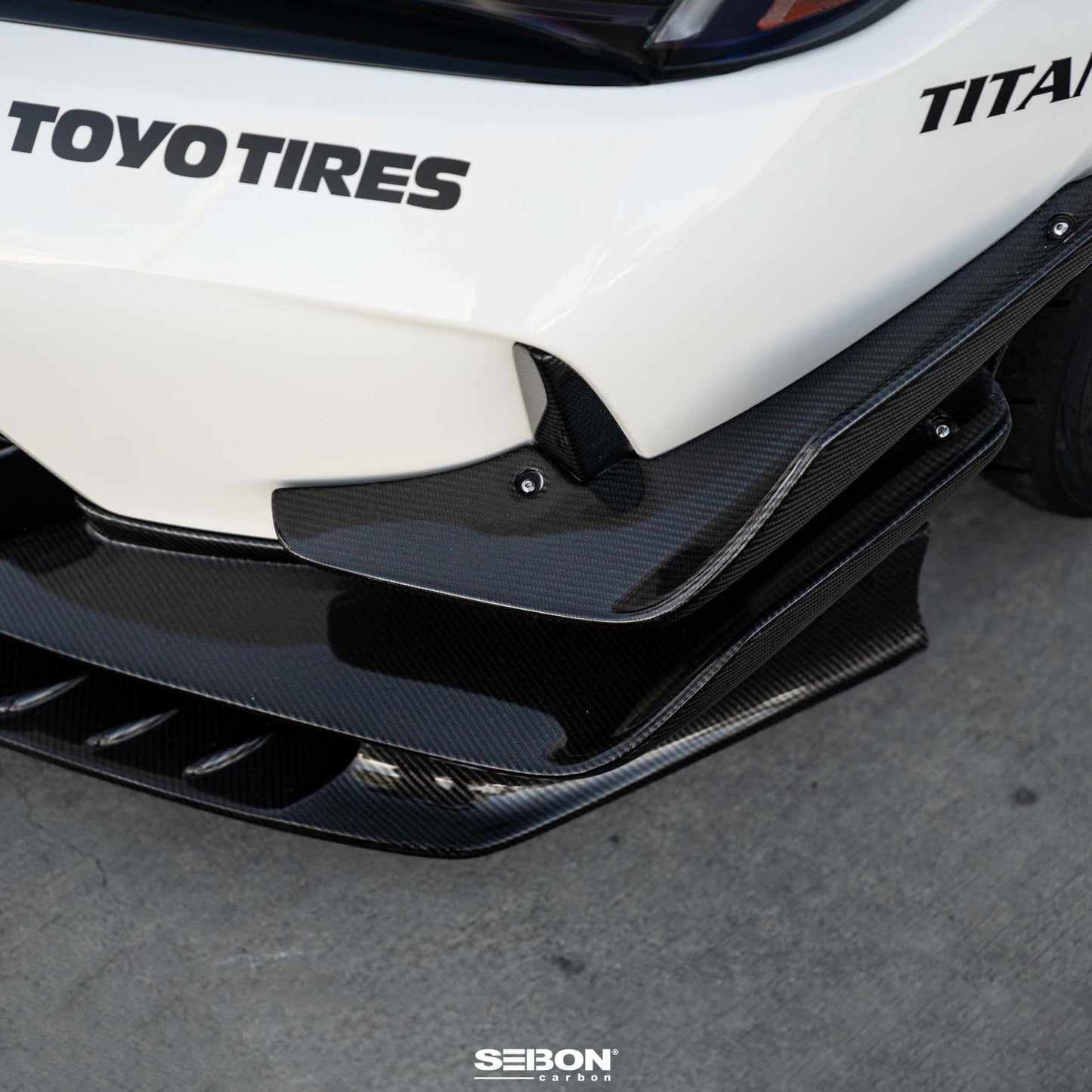 Carbon Fiber Front Bumper Canards For 2023-2025 Honda Civic Type R