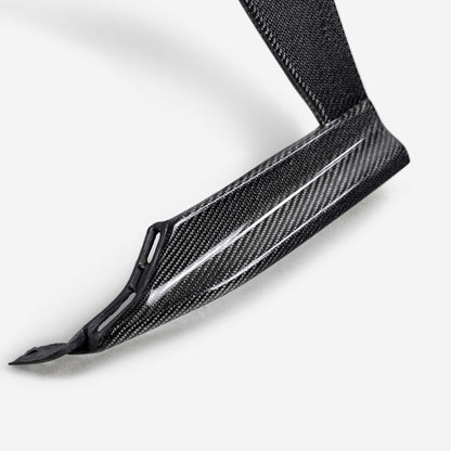 Carbon Fiber Front Bumper Trim For 2022-2024 Subaru WRX