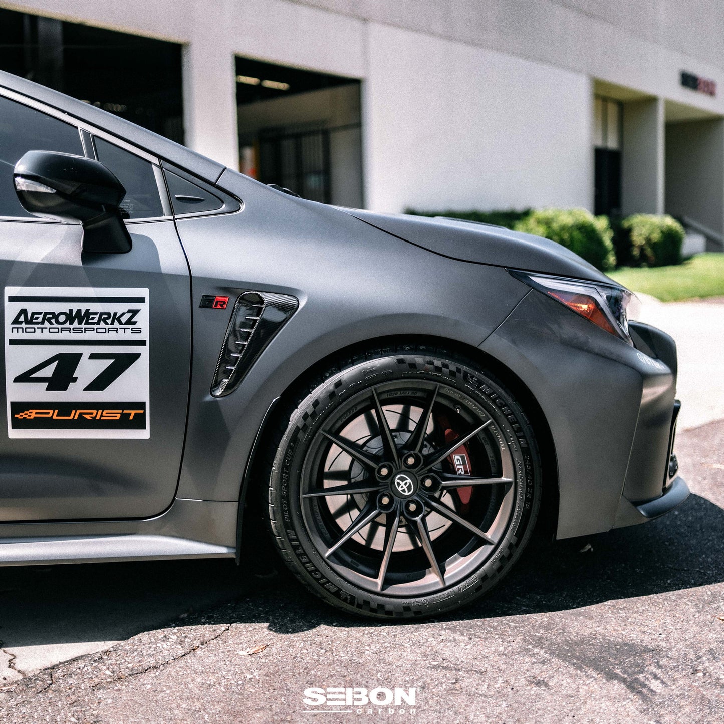 Dry Carbon Fender Vents For 2023-2025 Toyota GR Corolla - Gloss