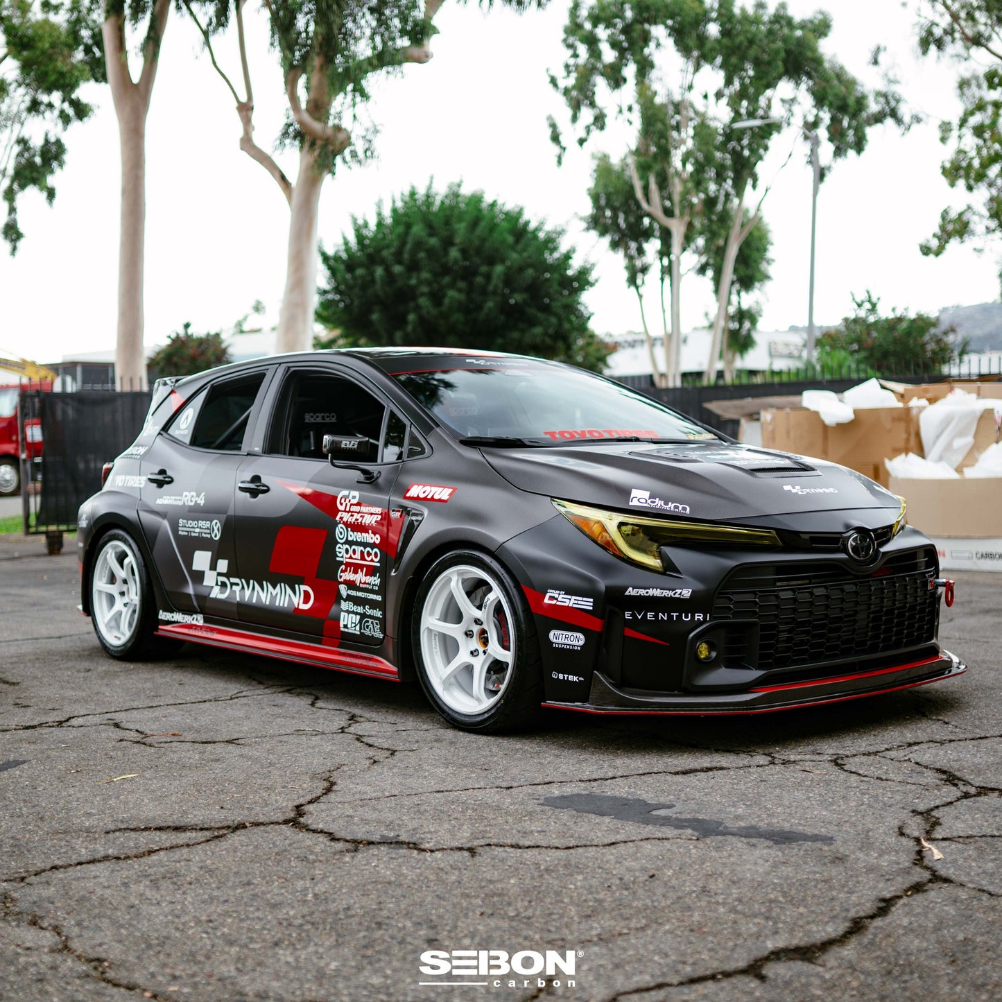 OEM-Style Dry Carbon Fenders For 2023-2025 Toyota GR Corolla - Gloss