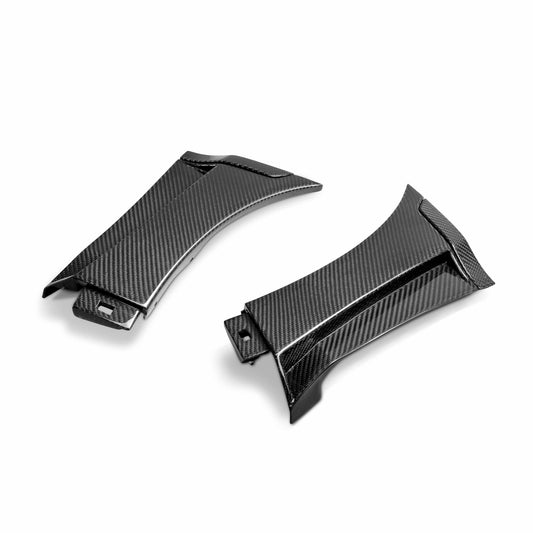 Seibon carbon fiber fender caps for Subaru WRX STI