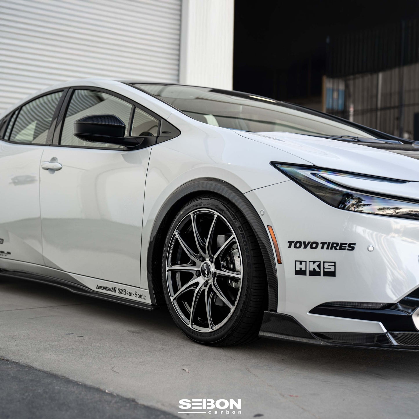 Carbon Fiber Front Fender Trim For 2023-2025 Toyota Prius / Prius Prime