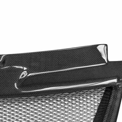 TD-Style Carbon Fiber Front Grille For 2006-2009 Volkswagen Golf GTI (Emblem Shaved)
