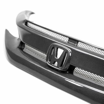 OE-Style Carbon Fiber Front Grille For 2016-2021 Honda Civic