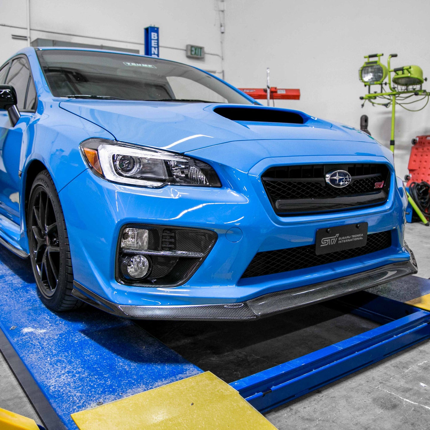 MB1-Style Carbon Fiber Front Lip For 2015-2017 Subaru WRX/STi