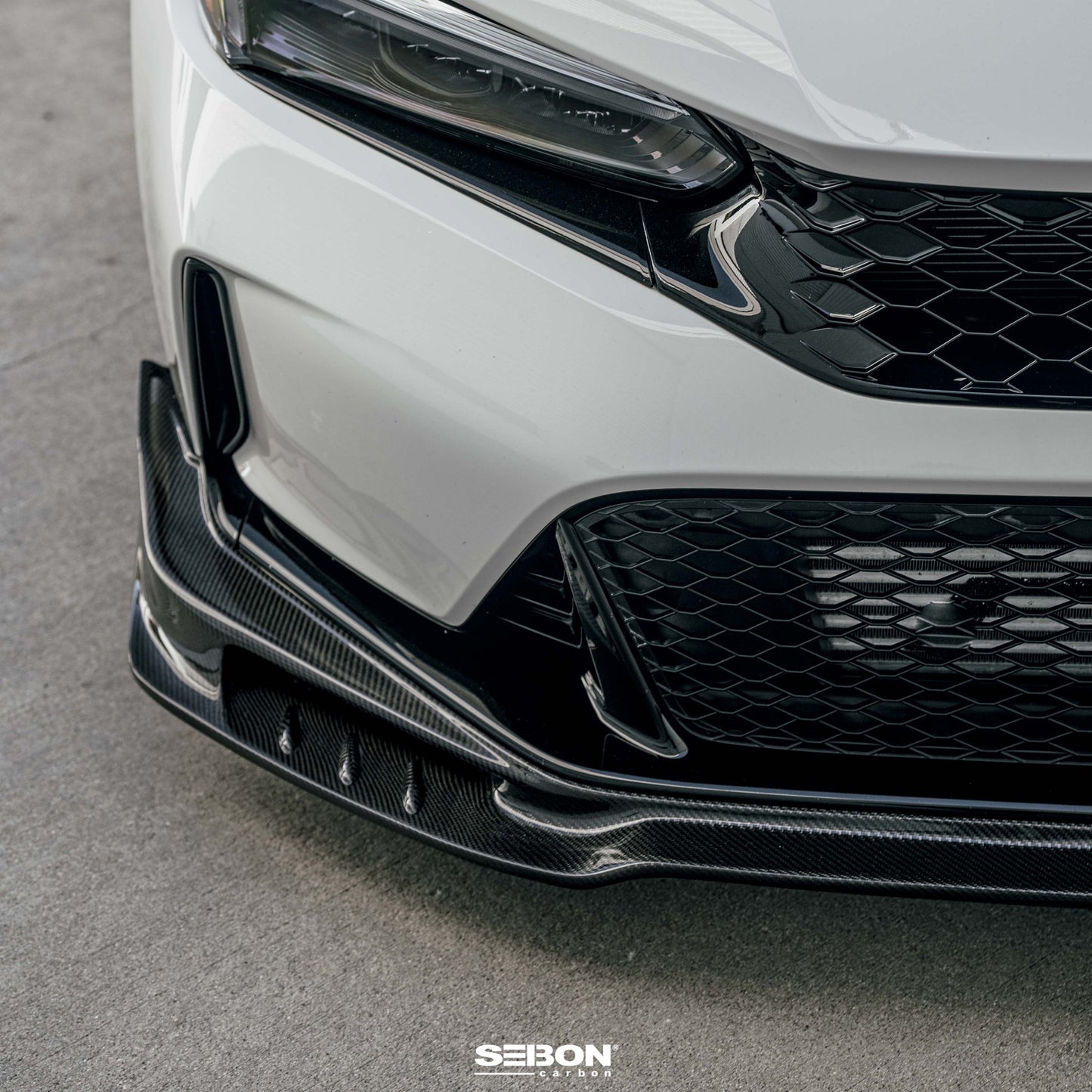 MB-Style Carbon Fiber Front Lip For 2023-2025 Honda Civic Type R