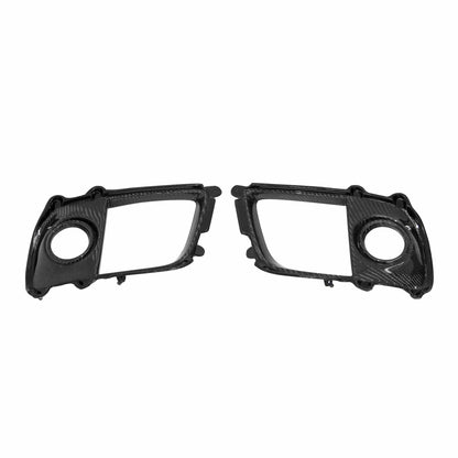 Carbon Fiber Fog Light Surround For 2008-2015 Mitsubishi Lancer EVO X