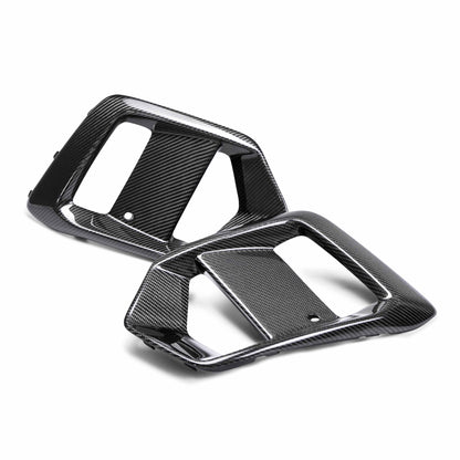 Carbon Fiber Fog Light Surround For 2016-2018 Ford Focus RS