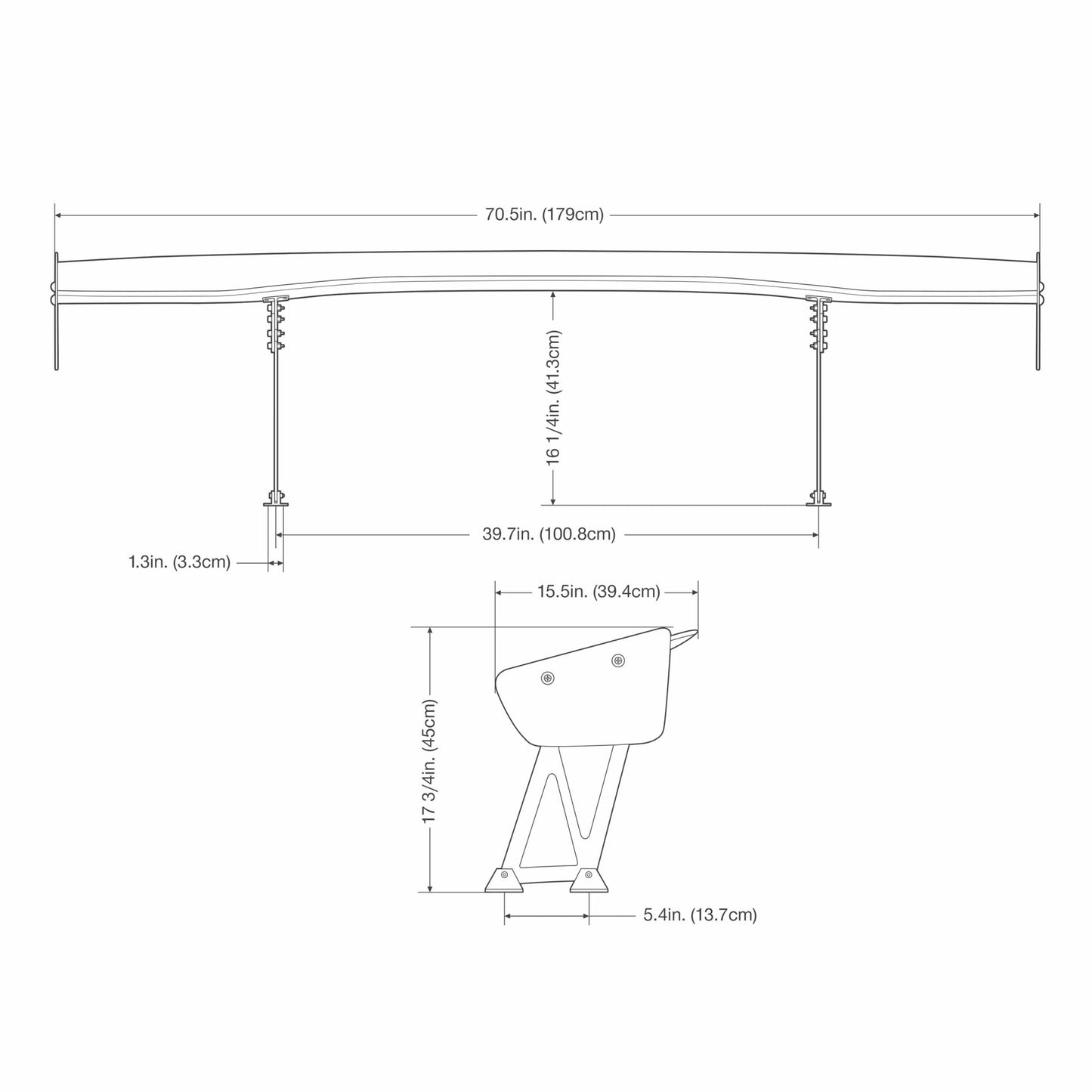 Universal Carbon Fiber GT Wing, 70.5-Inch Wide