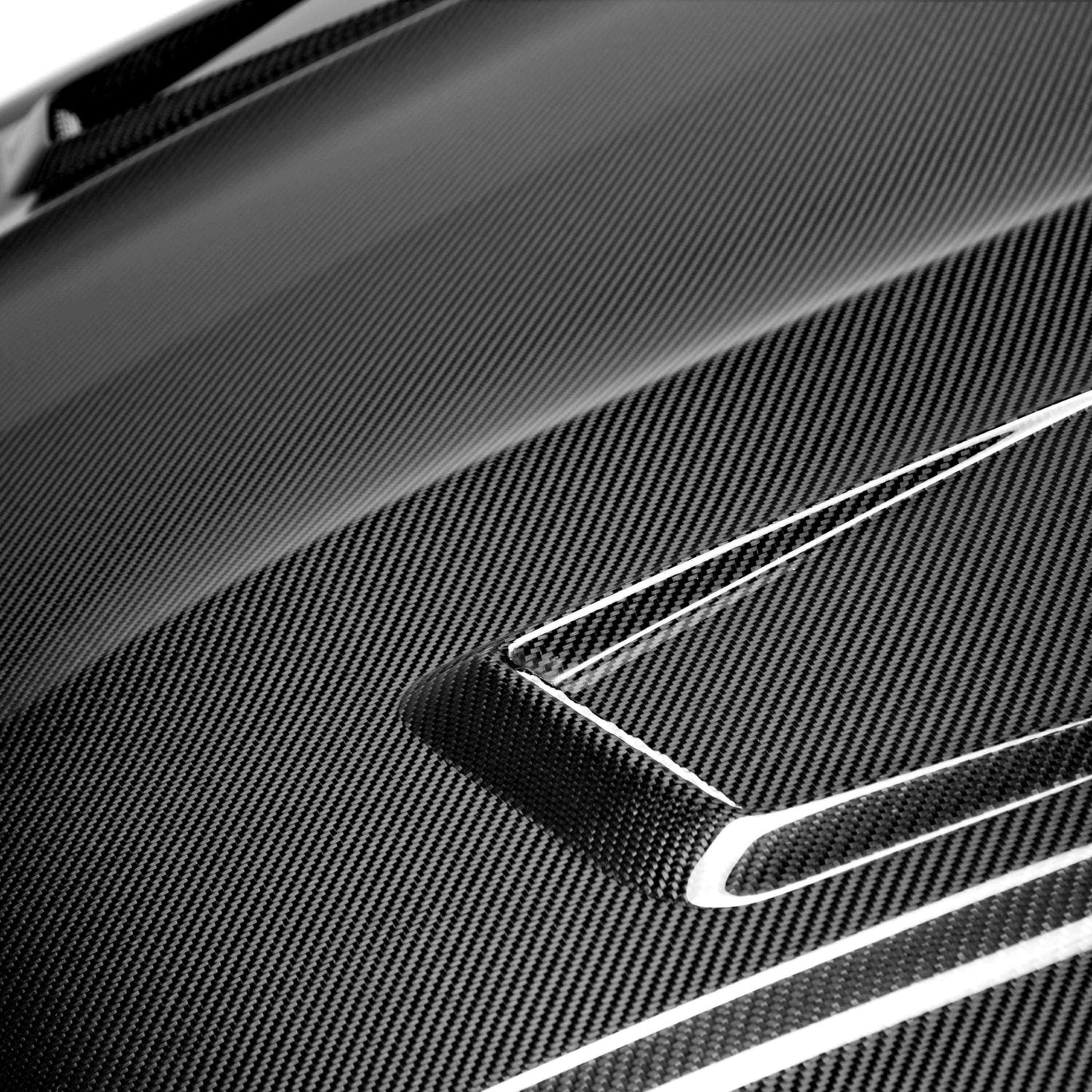 GT-Style Carbon Fiber Hood For 2012-2014 Mercedes Benz C-Class (Does Not Fit C-63)