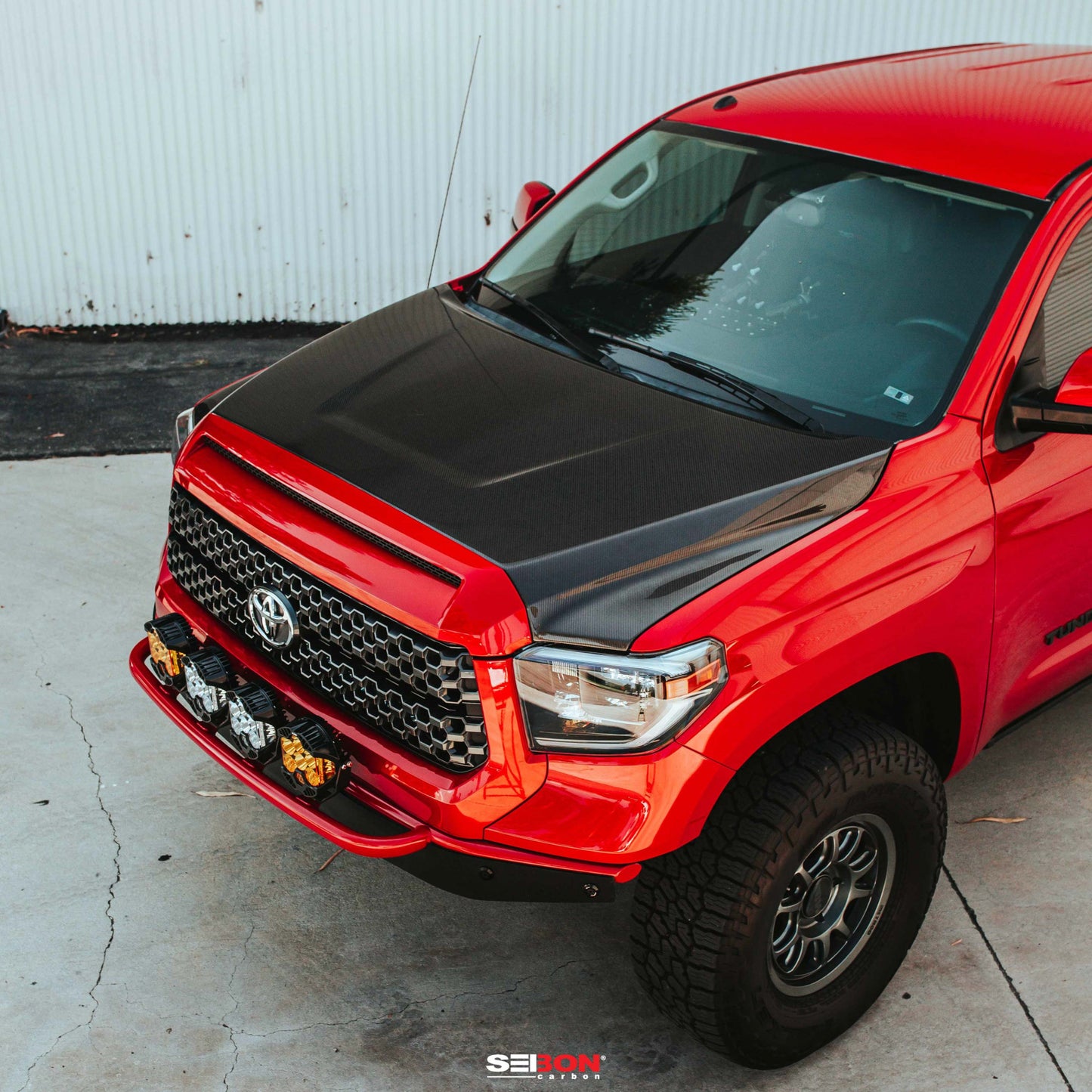 OEM-Style Carbon Fiber Hood For 2014-2021 Toyota Tundra