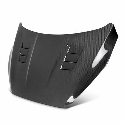 TS-Style Carbon Fiber Hood For 2015-2018 Ford Focus