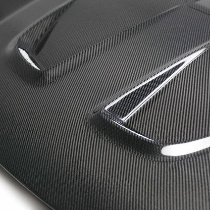 MR-Style Carbon Fiber Hood For 2016-2021 Honda Civic 2DR/4DR