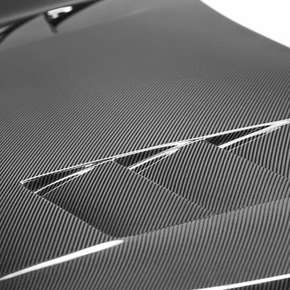 TS-Style Carbon Fiber Hood For 2016-2021 Honda Civic 2DR/4DR