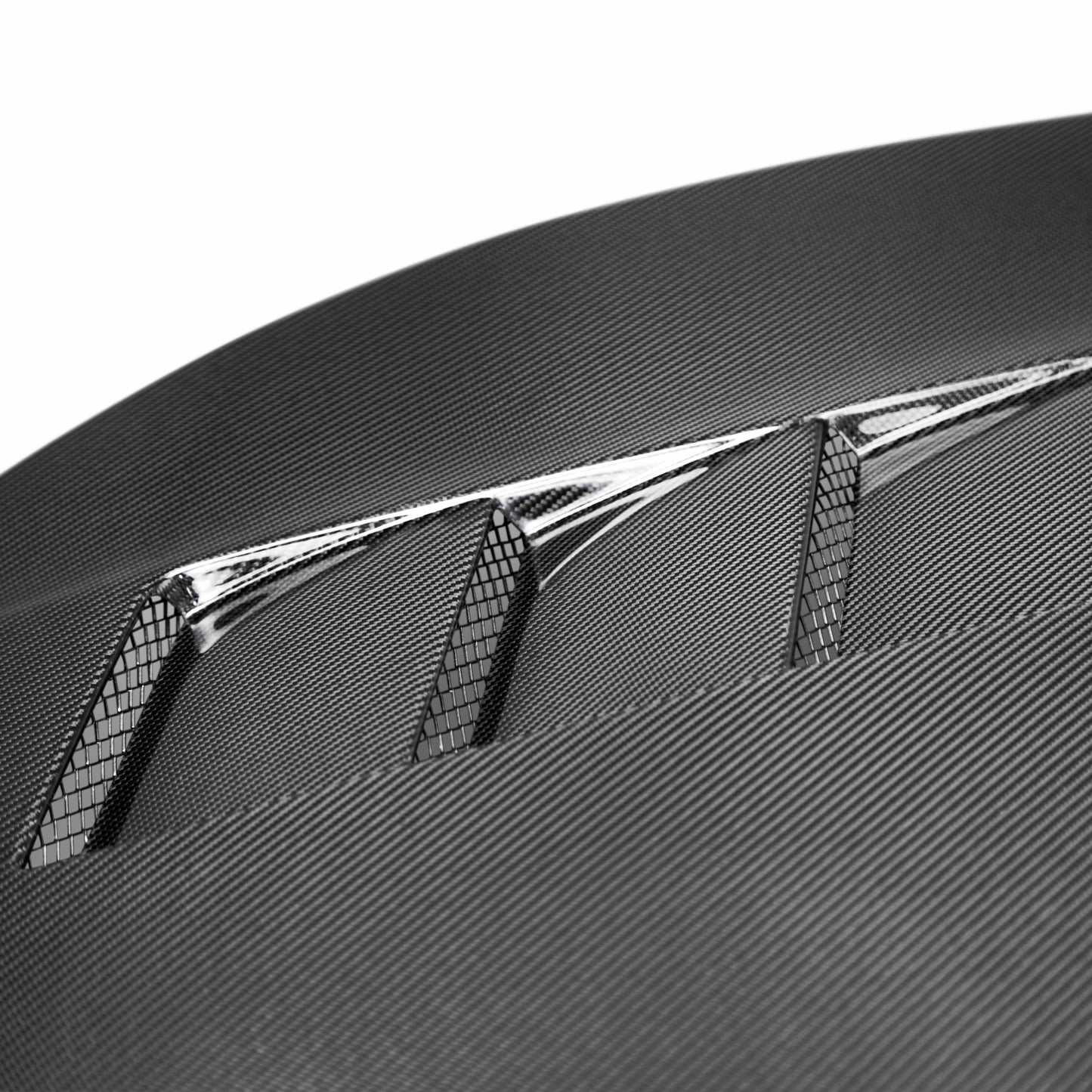 TS-Style Carbon Fiber Hood For 2016-2021 Honda Civic 2DR/4DR