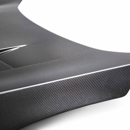 TS-Style Carbon Fiber Hood For 2016-2021 Honda Civic 2DR/4DR