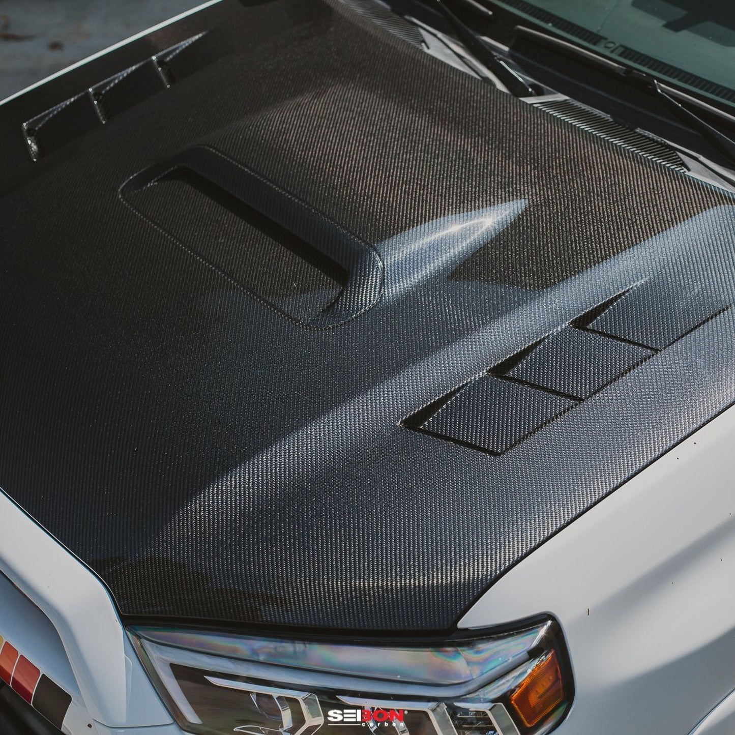TS-Style Carbon Fiber Hood For 2010-2024 Toyota 4Runner