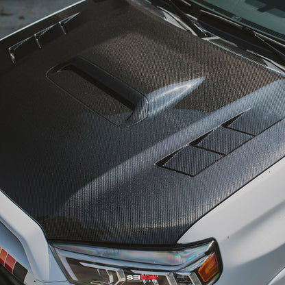TS-Style Carbon Fiber Hood For 2010-2024 Toyota 4Runner