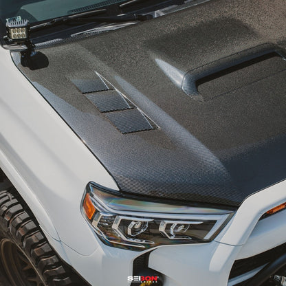 TS-Style Carbon Fiber Hood For 2010-2024 Toyota 4Runner