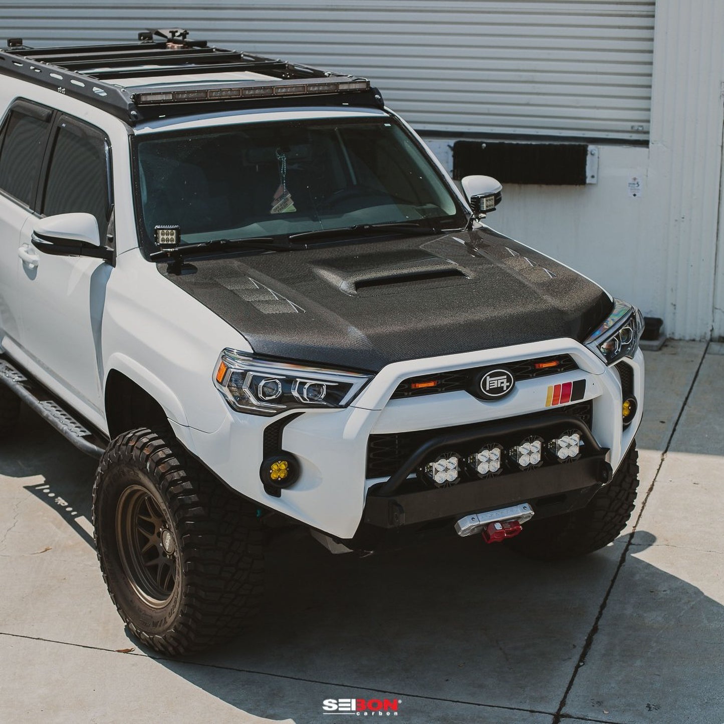 TS-Style Carbon Fiber Hood For 2010-2024 Toyota 4Runner