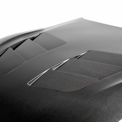 TSII-Style Double Sided Carbon Fiber Hood For 2020-2024 Toyota GR Supra