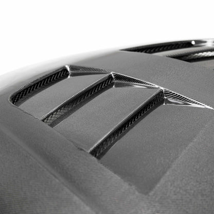 TSII-Style Double Sided Carbon Fiber Hood For 2020-2024 Toyota GR Supra