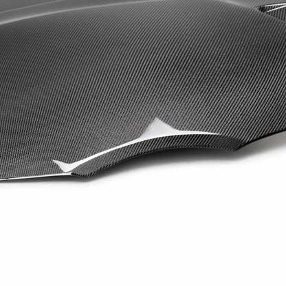 TSII-Style Double Sided Carbon Fiber Hood For 2020-2024 Toyota GR Supra