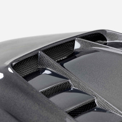 TV-Style Double Sided Carbon Fiber Hood For 2020-2026 Toyota GR Supra