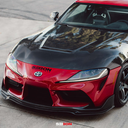 VS-Style Double Sided Carbon Fiber Hood For 2020-2024 Toyota GR Supra