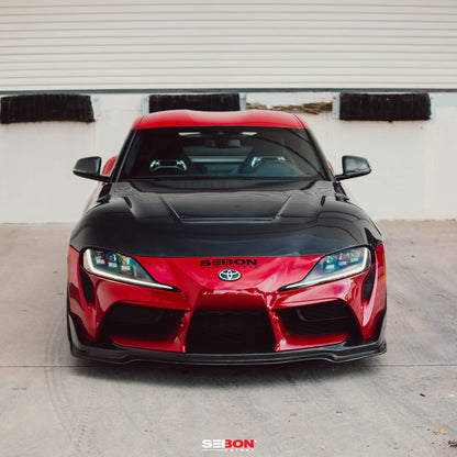 VS-Style Double Sided Carbon Fiber Hood For 2020-2024 Toyota GR Supra