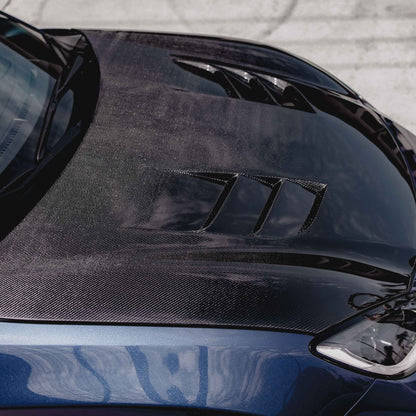 TS-Style Carbon Fiber Hood For 2022-2024 Toyota GR86/ Subaru BRZ