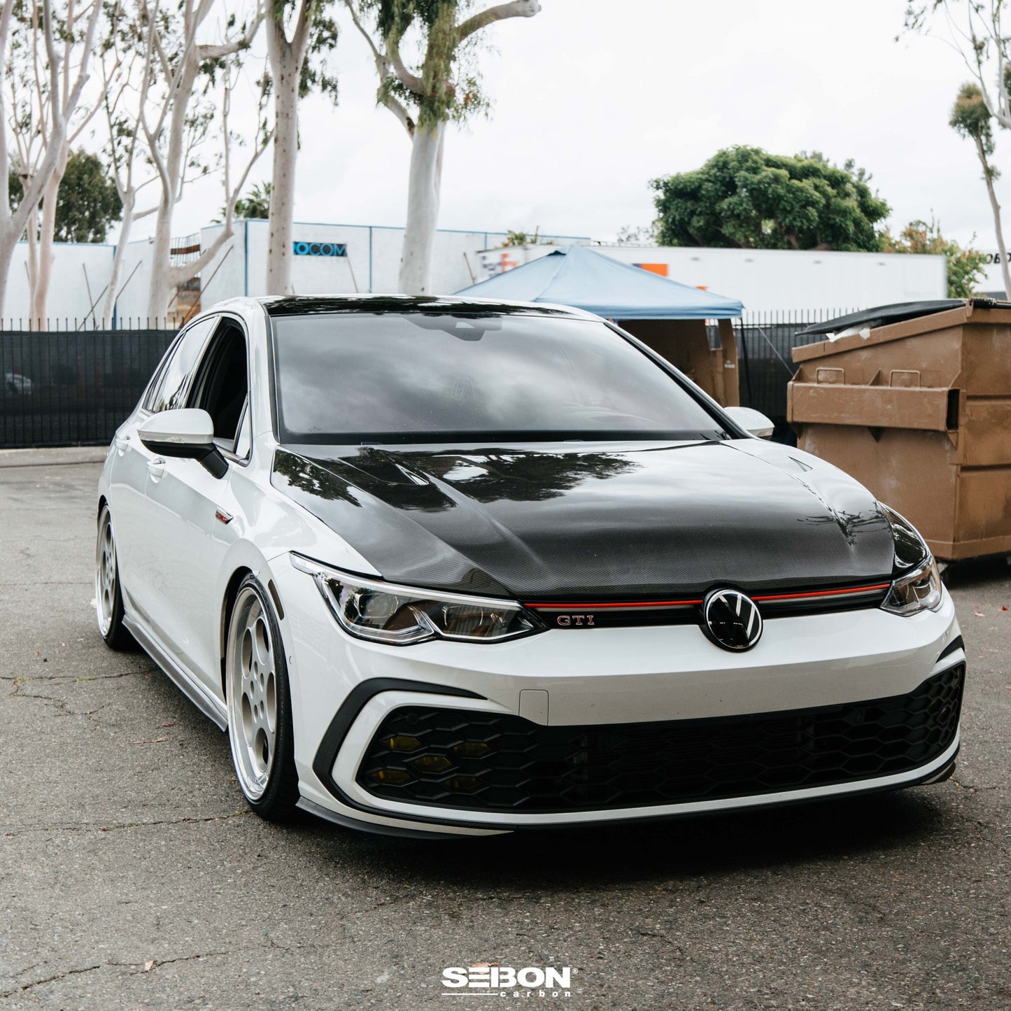 TM-Style Carbon Fiber Hood For 2022 VW Golf MK8