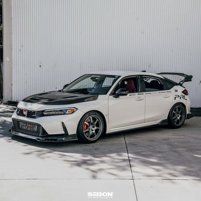 GT-Style Double Sided Carbon Fiber Hood For 2023-2024 Honda Civic Type R