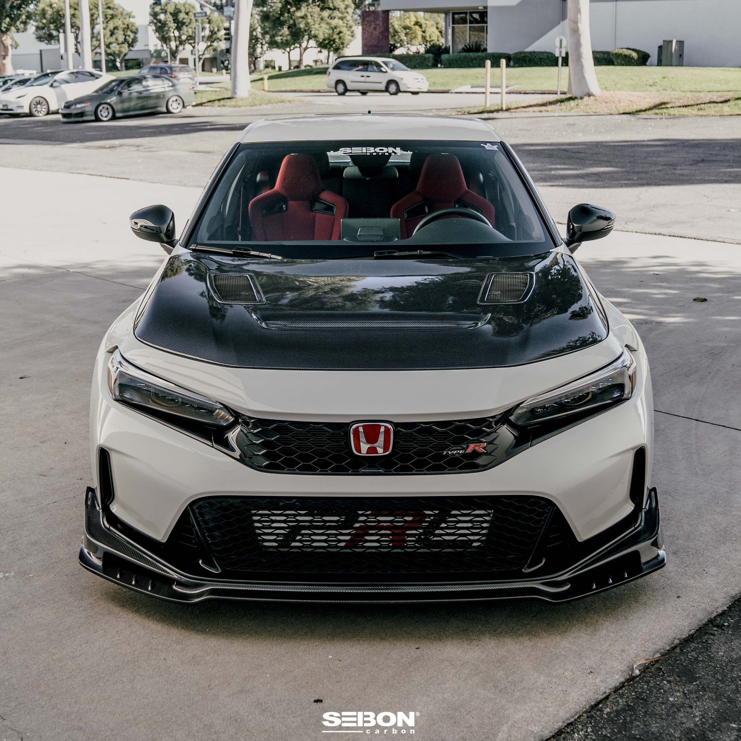 GT-Style Double Sided Carbon Fiber Hood For 2023-2024 Honda Civic Type R