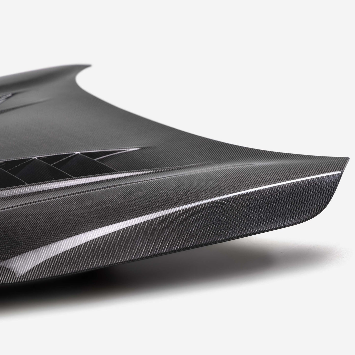 TV-Style Double Sided Carbon Fiber Hood For 2023-2024 Honda Civic Type R