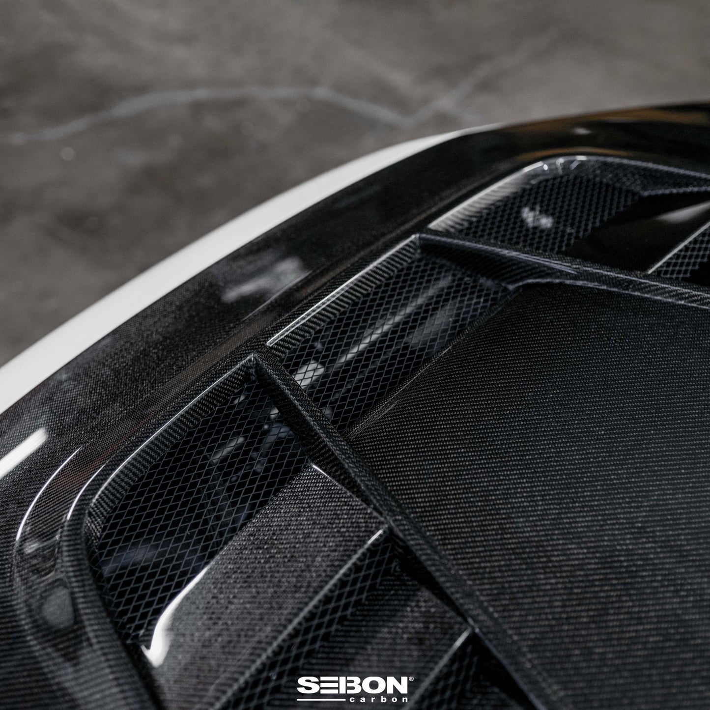 TV-Style Double Sided Carbon Fiber Hood For 2023-2024 Honda Civic Type R