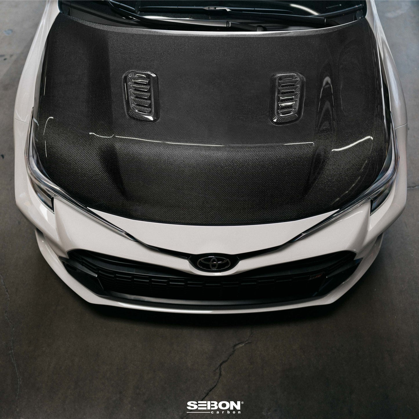 OEM-style Double-Sided carbon fiber hood for 2023-2025 Toyota GR Corolla