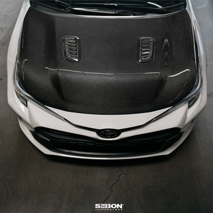 OEM-style Double-Sided carbon fiber hood for 2023-2025 Toyota GR Corolla