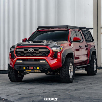 TR-Style Carbon Fiber Hood For 2024-2025 Toyota Tacoma / 2025 Toyota 4Runner
