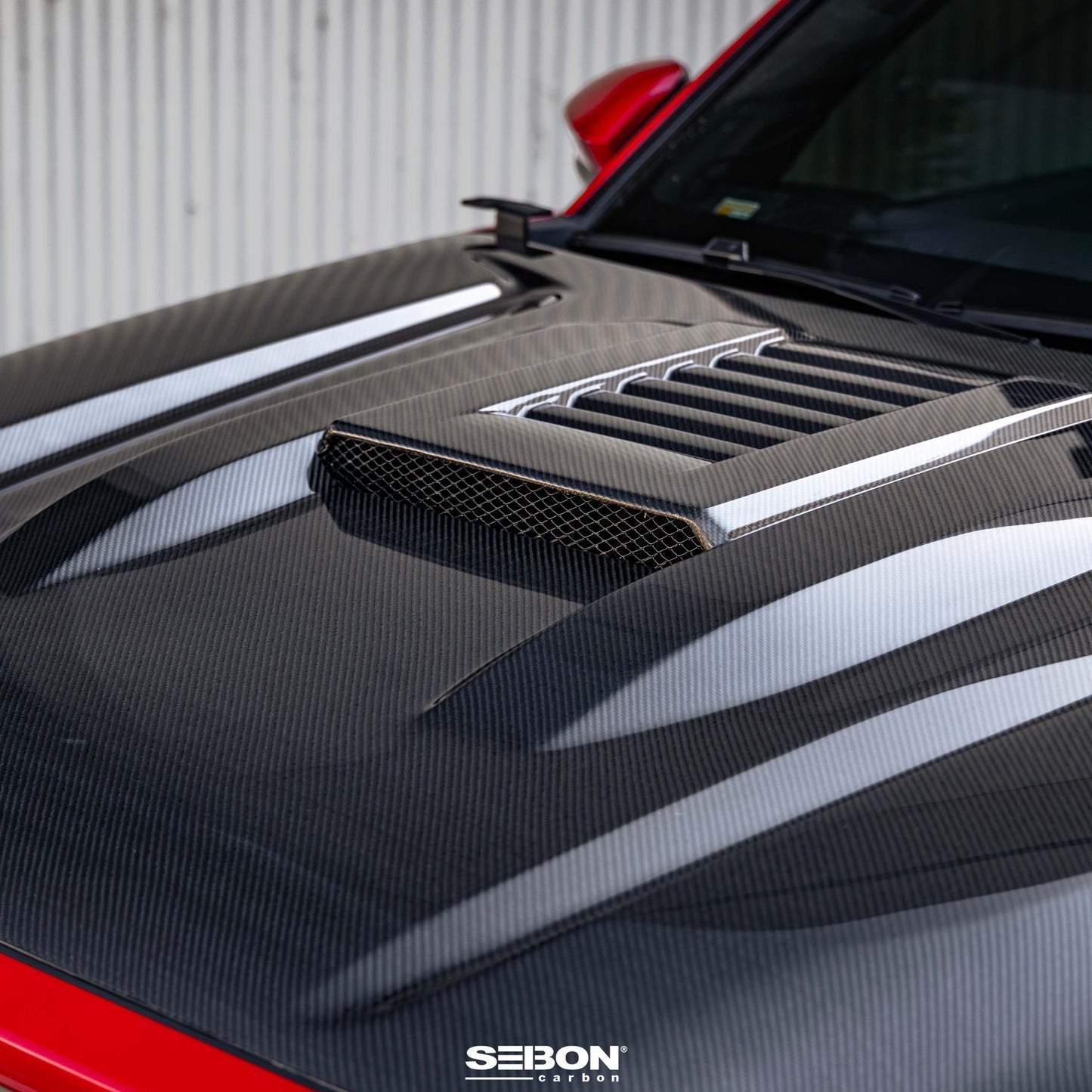 TR-Style Carbon Fiber Hood For 2024-2025 Toyota Tacoma / 2025 Toyota 4Runner