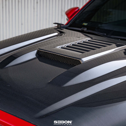 TR-Style Carbon Fiber Hood For 2024-2025 Toyota Tacoma / 2025 Toyota 4Runner