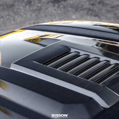 TR-Style Carbon Fiber Hood For 2024-2025 Toyota Tacoma / 2025 Toyota 4Runner