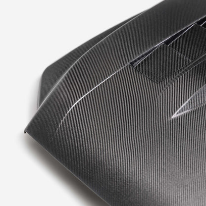 TS-Style Carbon Fiber Hood For 2024-2025 Toyota Tacoma / 2025 Toyota 4Runner