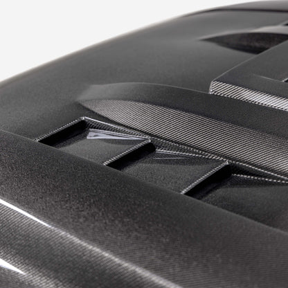 TS-Style Carbon Fiber Hood For 2024-2025 Toyota Tacoma / 2025 Toyota 4Runner