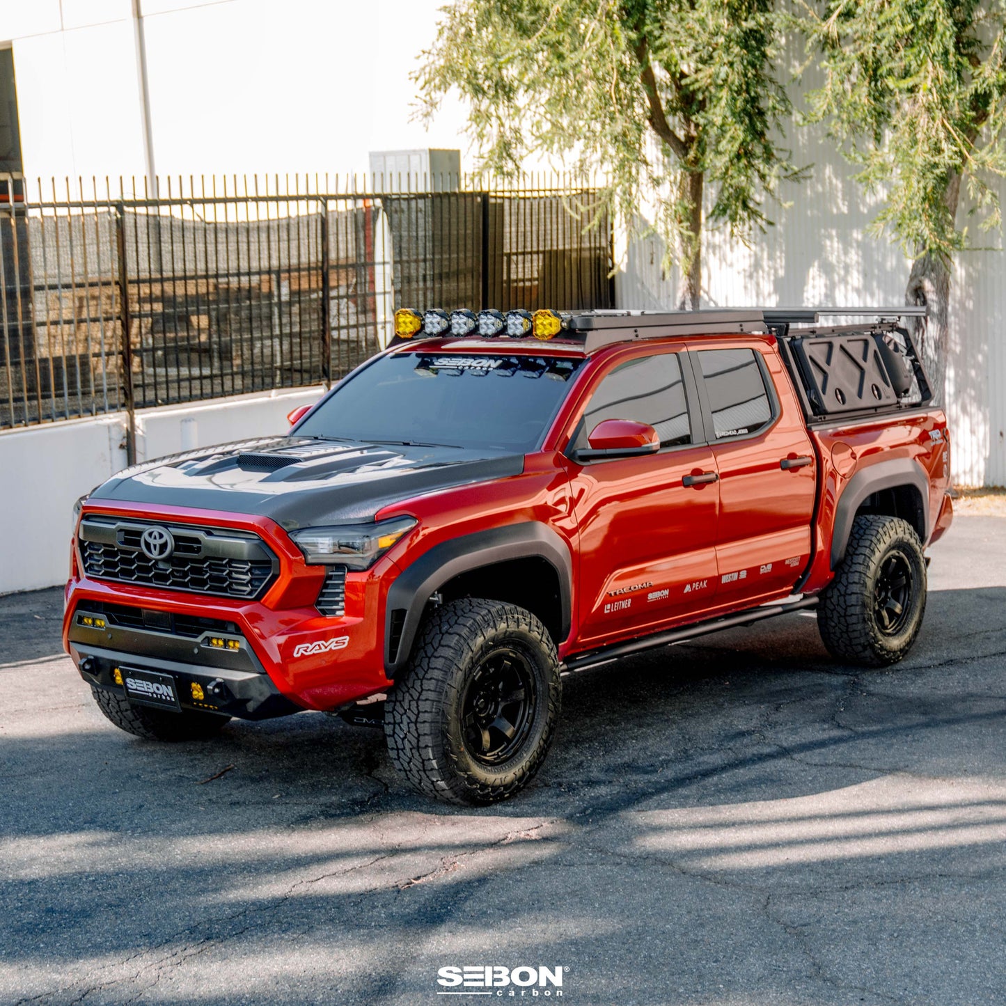 TS-Style Carbon Fiber Hood For 2024-2025 Toyota Tacoma / 2025 Toyota 4Runner