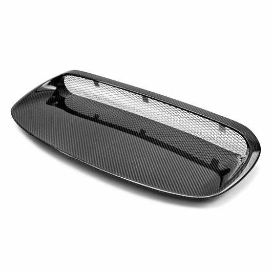Seibon OE-style carbon fiber hood scoop for Subaru WRX STI