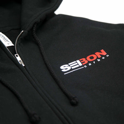 Seibon Carbon Establish 03 Full-Zip Hoodie - Black